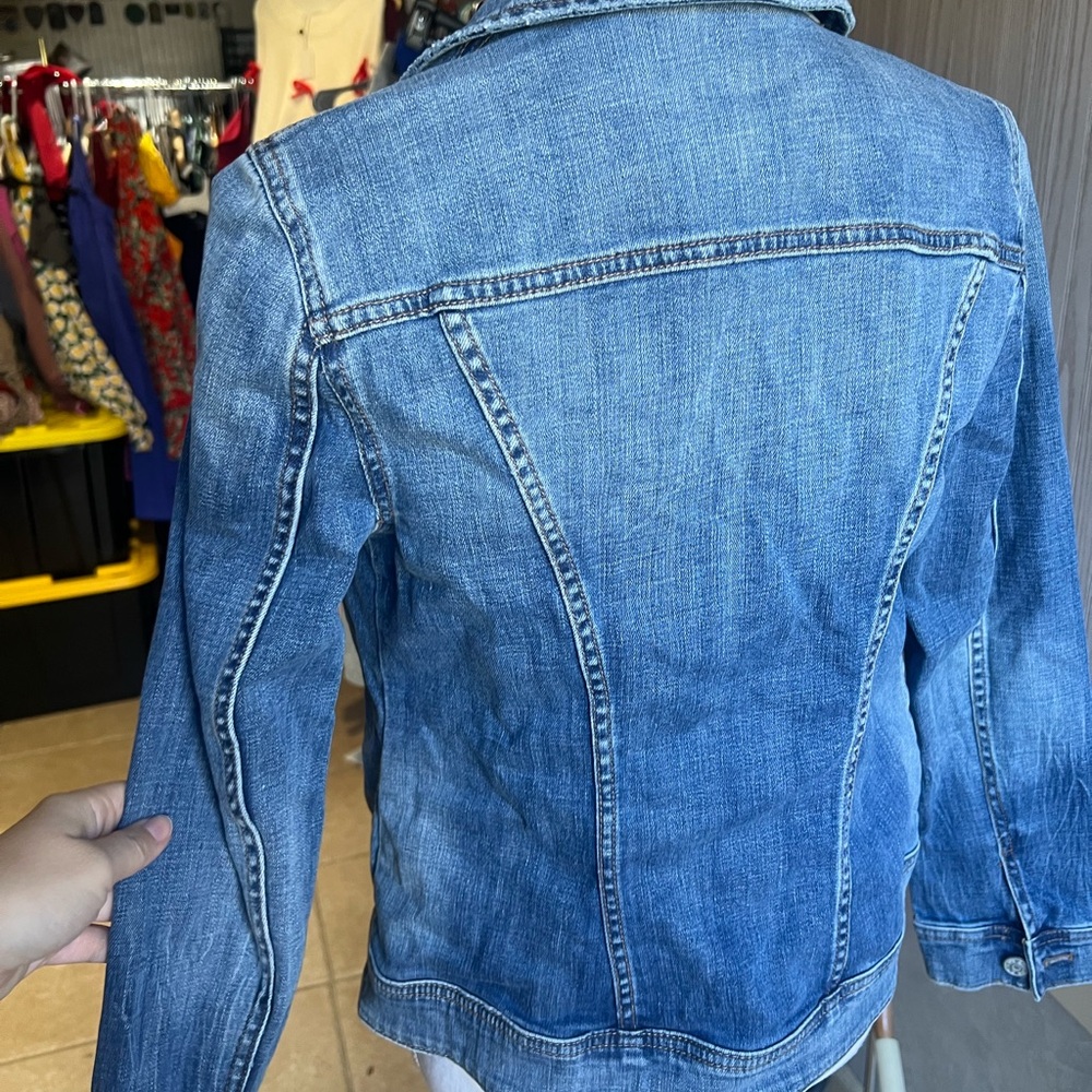 Chico's Light Blue Denim Jacket - Picture 4 of 8